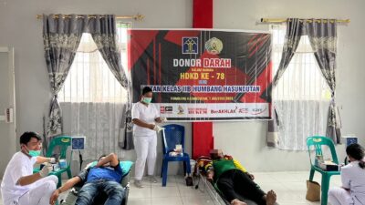 Menyambut Hari Lahir Kemenhukam  (Hdkd) Ke-78, Rutan Humbang Hasundutan Gelar Kegiatan Donor Darah