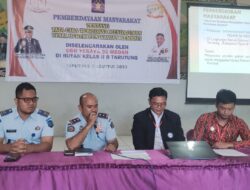 Rutan Tarutung Fasilitasi Warga Binaan Ikuti Kegiatan Pemberdayaan Masyarakat Dan Penyuluhan Hukum Oleh OBH Yesaya 56 Medan