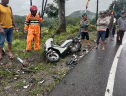 Satu Orang Meninggal Akibat Kecelakaan Lalu Lintas Sepeda Motor Dengan Mini Bus Dilumban Julu