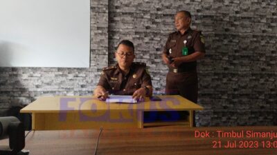 Kepala Desa Dan Bendahara Jadi Tersangka Kado Kejaksaan Negeri Humbahas Sambut Hari Bhakti Adhyaksa ke-63