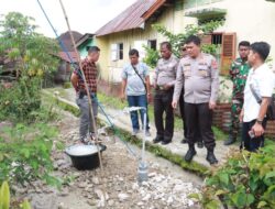 Polri Peduli Lingkungan, Kapolres Sumbang Fasilitas Sumur Bor dan Pompa Air untuk Warga Simalungun