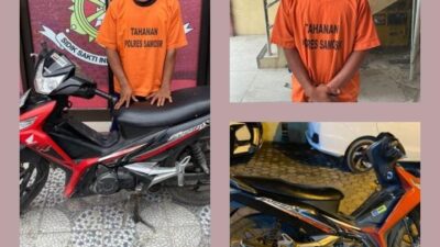 SatReskrim Polres Samosir Tangkap Pelaku Pencurian Sepeda Motor  Milik Warga Desa Sabungannihuta Kec. Ronggur Nihuta 