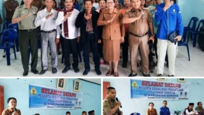 Dinas Ketapang dan Pertanian  Samosir Sosialisasikan Pengaturan Pola Tanam Serentak Kepada Kelompok Tani Pangururan