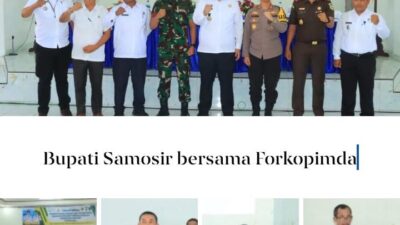 Pemkab Samosir Bersama Forkopimda Berkomitmen mendukung dan Menyukseskan Pemilu 2024