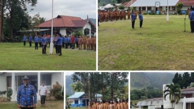 Pemerintah Kecamatan Harian & Pemerintah Desa Laksanakan Upacara Hari Kesadaran Nasional