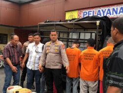 Dit Reskrimsus Polda Sumut Dan Polres Taput Berhasil Amankan 5 Pelaku  Penyelewangan BBM Bersubsidi