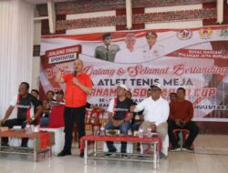 Bupati Taput Resmi Buka Turnamen Tenis Meja Soekarno Cup Se-Sumatera Utara