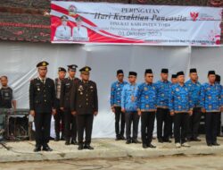 Polres Toba Ikuti Upacara Hari Kesaktian Pancasila Di Komplek D.I Panjaitan Kelurahan Napitupulu