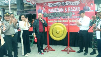 Peringati Hari Jadi Ke-78 Kabupaten Tapanuli Utara, Bupati Taput Buka Pameran Dan Bazar