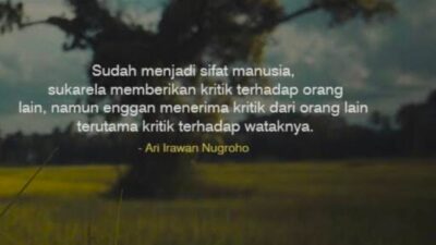 Memberi Kritik Yang Paling Tajam adalah Dasar Dari Demokrasi 