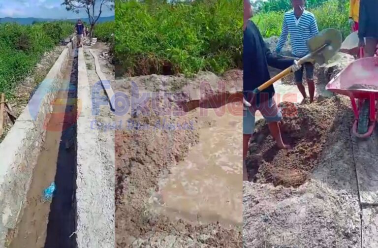 Pembangunan Irigasi Desa Pardinggaran Tahun 2023 Diduga Asal Jadi, Dana Desa Rawan Diselewengkan