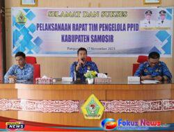 Dinas Kominfo Samosir Gelar Rapat Tim Pengelola PPID