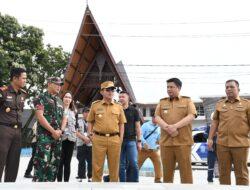 Pj. Gubernur Sumut Mayor Jenderal TNI (Purn) Hassanudin Tinjau Kesiapan Venue Aquabike Jetski World Championship 2023 di Waterfront City Pangururan