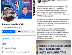 Kesal Dengan Pelayanan Dinas PUPR, Wakil Ketua DPRD Kota Gunungsitoli  Curhat Di Facabook