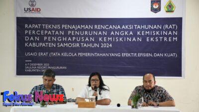 Pemkab Samosir Gelar Rapat Teknis Penajaman Rencana Aksi Percepatan Penurunan Angka Kemiskinan dan Penghapusan Kemiskinan Ekstrem