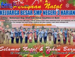 SMPN 3 Harian Merayakan Hari Natal “Kemuliaan Bagi Allah dan Damai Sejahtera di Bumi “