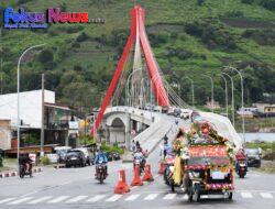 Karnaval Becak Motor Pangururan Meriahkan Suasana Natal