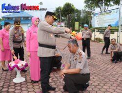 Kenaikan Pangkat 12 personel Polres Humbahas Dipimpin oleh Kapolres Humbahas AKBP Hary Ardianto