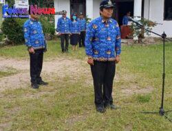 Pemerintah Kecamatan Harian,UPTD Bersama Pemdes Melaksanakan Upacara Hari Kesadaran Nasional Tingkat Kecamatan Harian