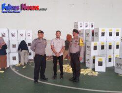 Lakukan Pengecekan, Polres Labuhanbatu Pastikan Keamanan Gudang Logistik