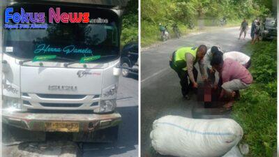 Lakalantas Motor Vs Truck Di Jalan Sipahutar-Siborongborong, 1 Meninggal Ditempat