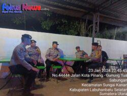 Giat Patroli Preventif Diruang Publik di Wilayah Hukum Polsek Kota Pinang Polres Labuhan Batu