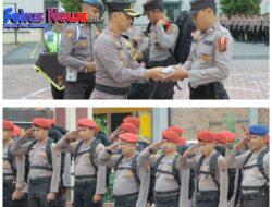 Polres Samosir Gelar Apel Pergeseran Pasukan Operasi Mantap Brata Toba 2023 – 2024 