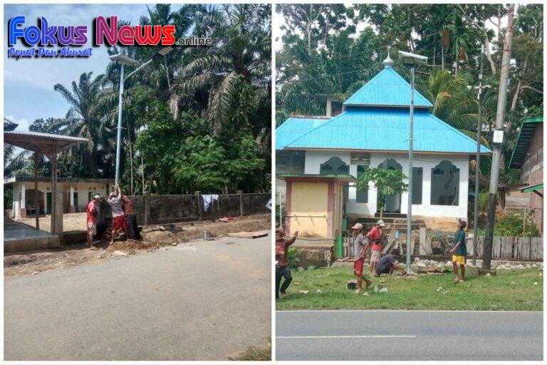 Pemerintah Desa Padang Kedondong Tingkatkan Kualitas Penerangan Jalan