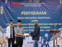 489 WBP Lapas Siborongborong Terima Remisi Hari Raya Idul Fitri, 1 Orang Langsung Bebas Usai Sholat Ied