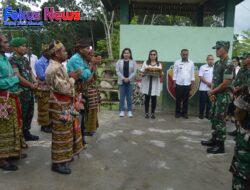 Pangdam IX/Udayana Mayjen TNI Bambang Trisnohadi Beserta Rombongan Transit Di Koramil 02/Abanteng Kodim 1621/TTS