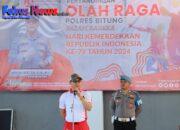 Sarana Pererat Silaturahmi Antar Keluarga Besar Polres Bitung, Kegiatan Lomba Semarak HUT RI Ke 79 Dibuka Secara Resmi Oleh Kapolres Bitung