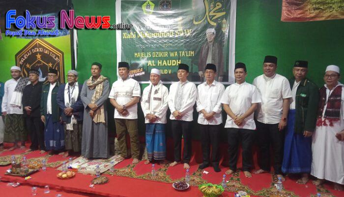 Kapolres Bitung Dampingi Kapolda Sulut Hadir di Pembukaan Maulid Arbain Majelis Zikir Wata’lim Al-Haudh Bitung