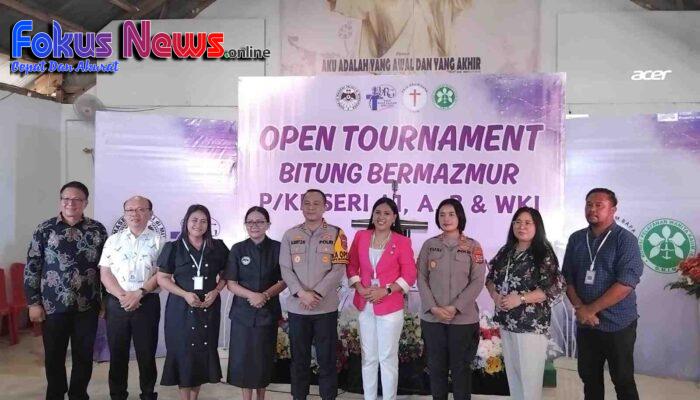 Hadir di Pembukaan Lomba Bitung Bermazmur Se- Sinode GMIM di GMIM Bukit Kalvari Girian Permai, Ini Harapan Kapolres Bitung AKBP Albert Zai, SIK.MH