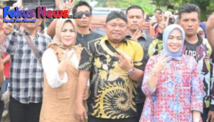 Pasangan Calon Bupati Dan Wakil Bupati “MARI” Disambut Dengan Antusias Warga Panai Hulu 