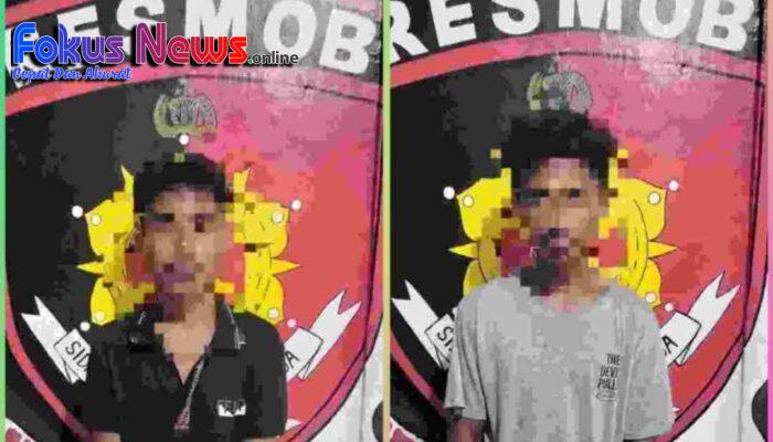 Mencuri HP Milik Majikan, Dua Pemuda Diringkus Tim Resmob Polres Bitung