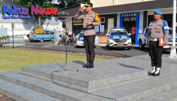 Ciptakan Kondusifitas Perayaan Natal dan Tahun Baru Polres Bitung Apel Gelar Pasukan Operasi Lilin Samrat 2024