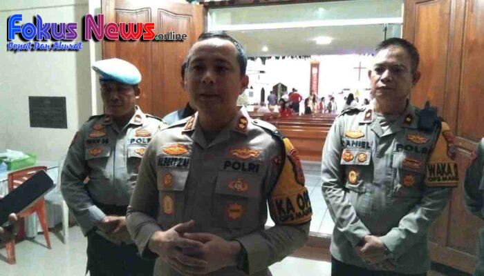 Pengecekan Personil dan Ibadah Natal Aman, Kapolres Bitung Pimpin Langsung Pengamanan Gereja