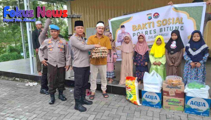 Polres Bitung Gelar Baksos Ramadhan Bersama Santri Pondok Tahfidz Daarul Falah Bitung