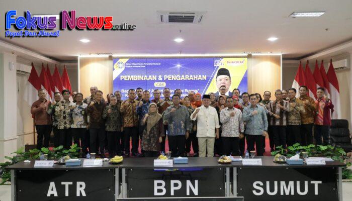 Nusron Wahid Lakukan Pembinaan Di Kanwil BPN Provinsi Sumatera Utara Untuk Pelayanan Yang Lebih Optimal