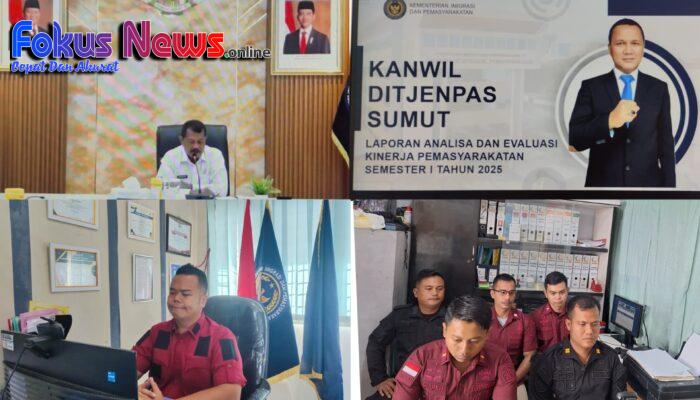 Rutan Tarutung Ikuti Rapat Virtual Zoom Bahas Rencana Kerja 2025