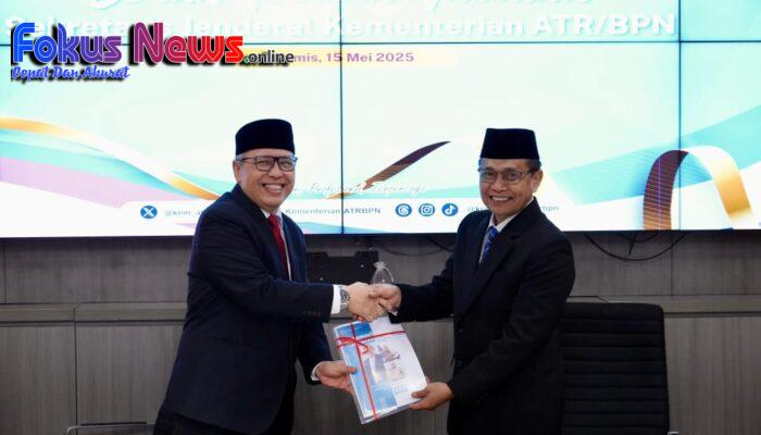 Serah Terima Jabatan Sekjen Kementerian ATR/BPN, Pudji Prasetijanto Hadi Minta Dukungan dalam Mengemban Amanah