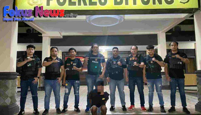 Aniaya Istri Dengan Samuarai  J (30) Pelaku KDRT Diamankan Polres Bitung