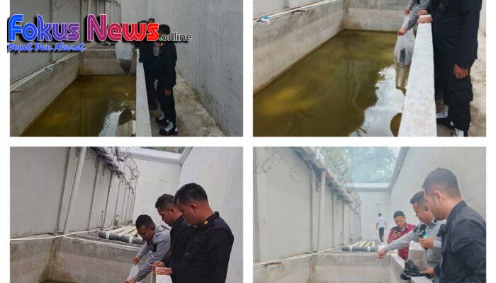 Rutan Tarutung Dukung Ketahanan Pangan, Tabur Benih 2000 Benih Ikan