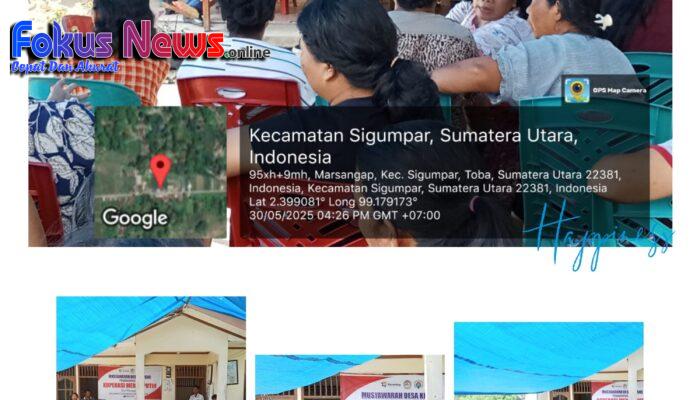 Rapat Khusus Pembentukan Pengurus Koperasi Merah Putih Desa Marsangap Berjalan Dengan Baik, Aman dan Kondusif