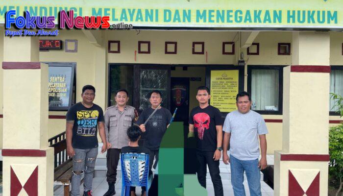 Seorang Pemuda Diringkus Polisi Kedapatan Bawa Sajam di Bitung