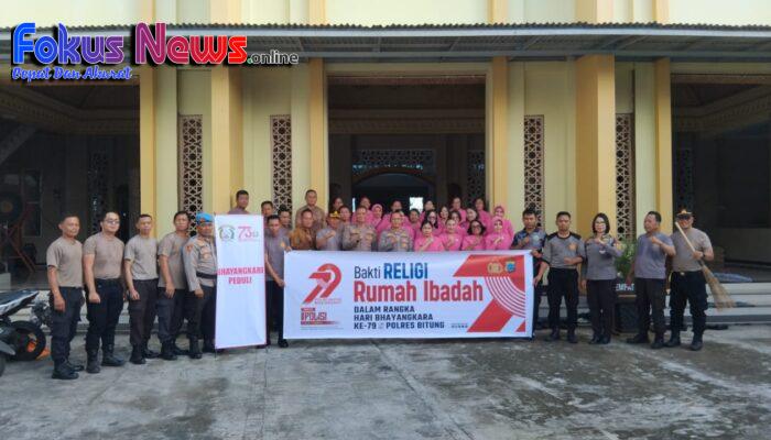 Sambut HUT Bhayangkara 2025 Polres Bitung Gelar Bakti Religi