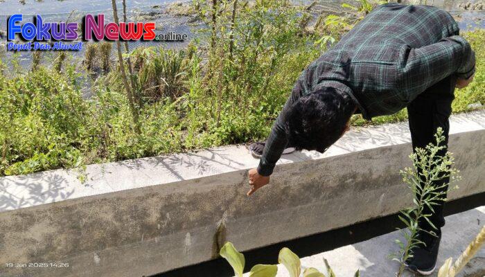 Pekerjaan Dana Desa TA 2024 Desa Hutatoruan I Diduga Asal Jadi, Warga : Mungkin Kadesnya Terlalu Sibuk Urus Sawahnya