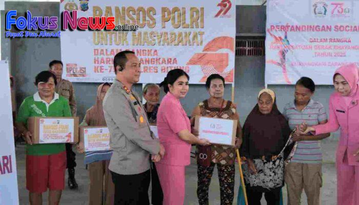 Polres Bitung Gelar Baksos, Bagikan 300 Paket Untuk Masyarakat