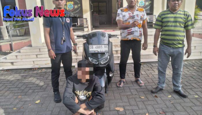 Gelapkan Motor Orang Tua Pacar, RA Ditangkap Polisi Dibitung