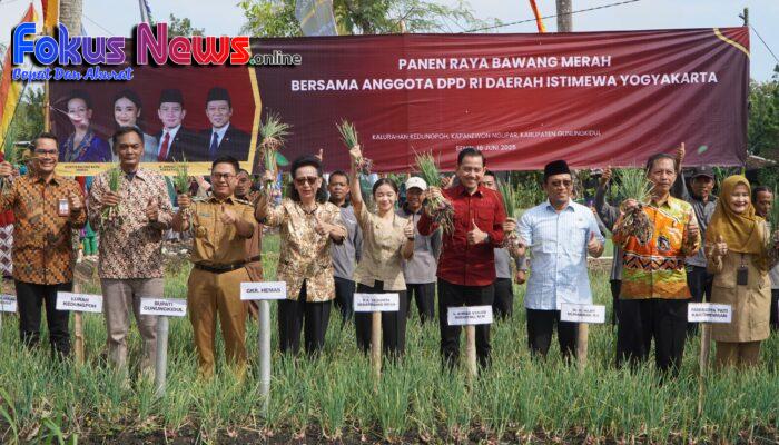 DPD RI Apresiasi Panen Bawang Merah di Gunungkidul, Dorong Ketahanan Pangan Berbasis Potensi Lokal